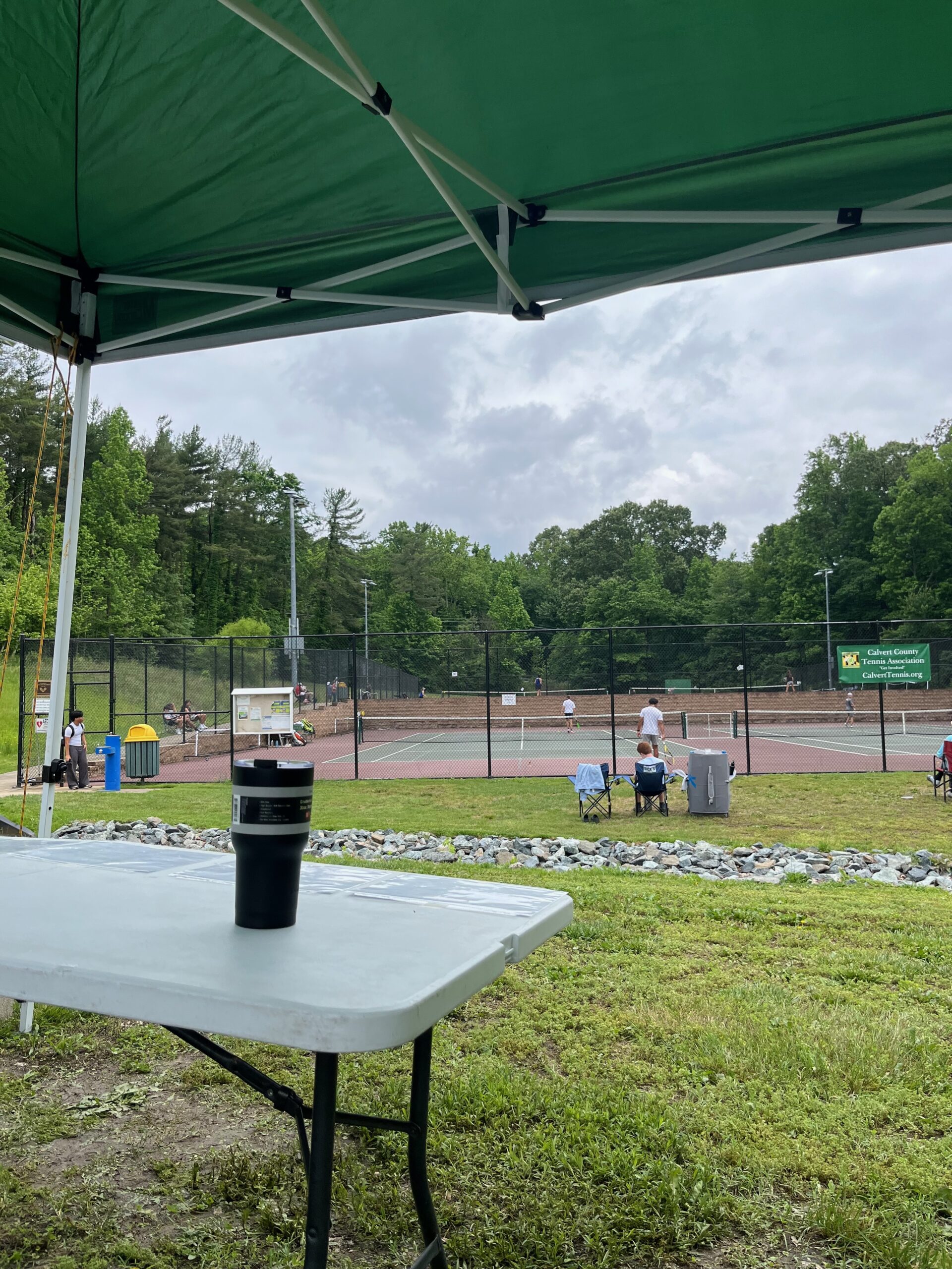 Tennis courts at Hallowing Point Park